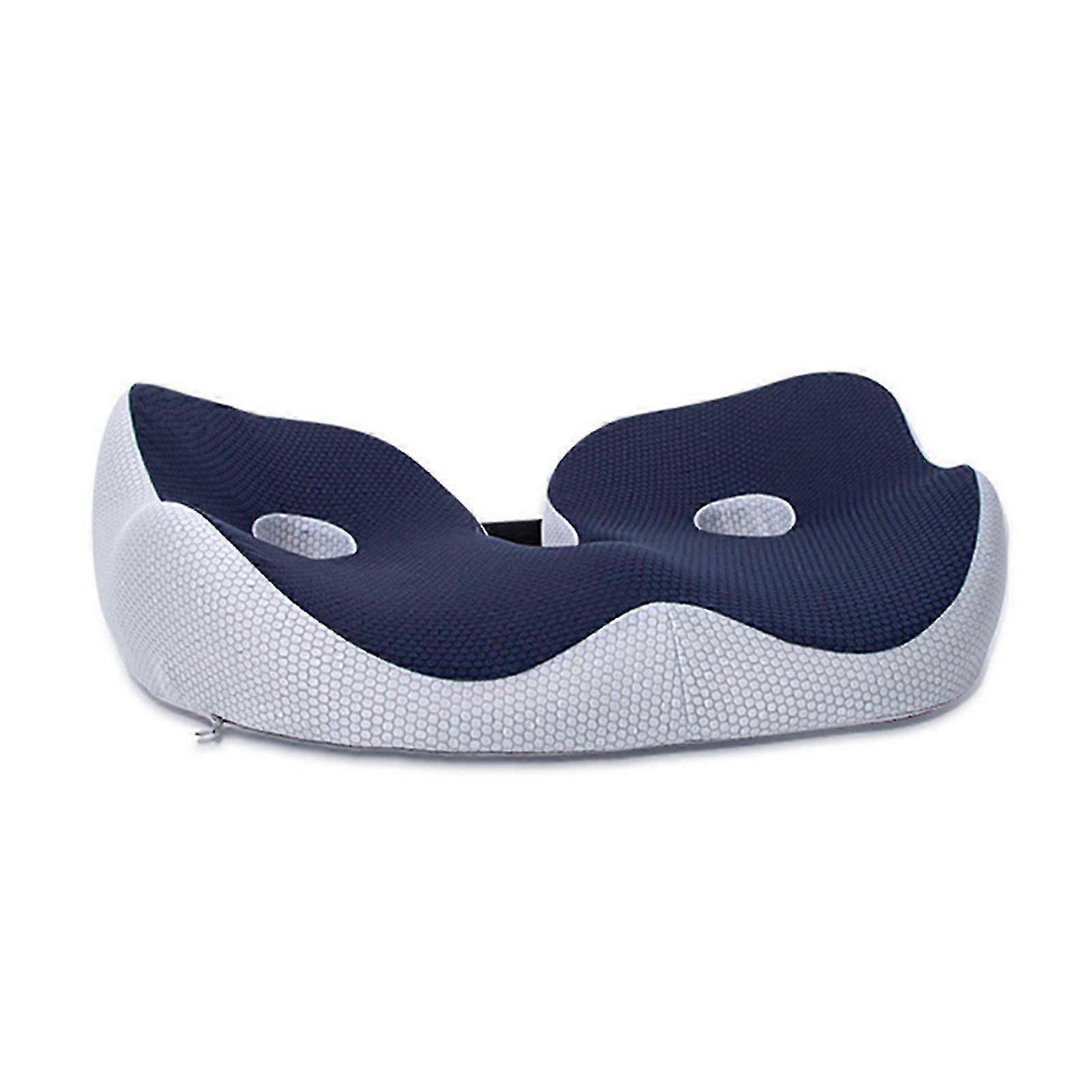 Hemorrhoid relief seat pad compatible with memory foam comcompatible witht