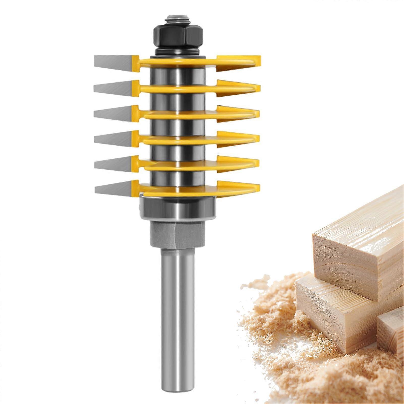 Cabinet Door Rotary Drill Bit for Finger Joints, Tungsten Steel Alloy Milling Tool, 8 Model Sizes Available