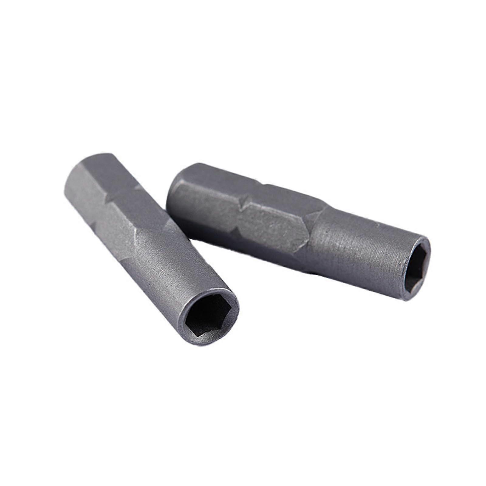 Sechskantschaftadapter 6,35 mm auf 4 mm Bithalter, Präzisionsschraubendreher-Bit-Adapter, 2 Stück, langlebig und kompatibel