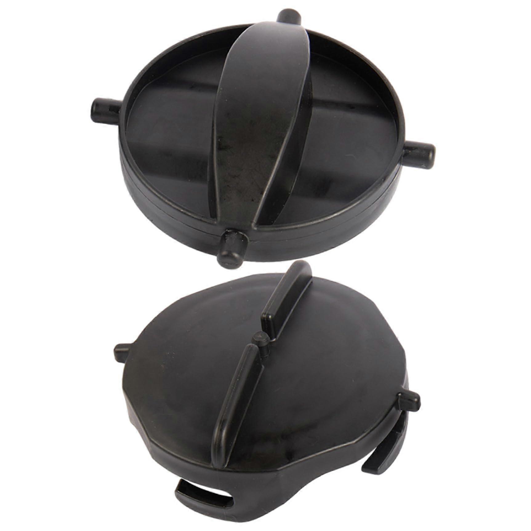 2pcs Rv Sewer Cap, Double Ear  SnapOn Plastic Hose End Cap, Anti Aging for Rv Sewer System, Hose End