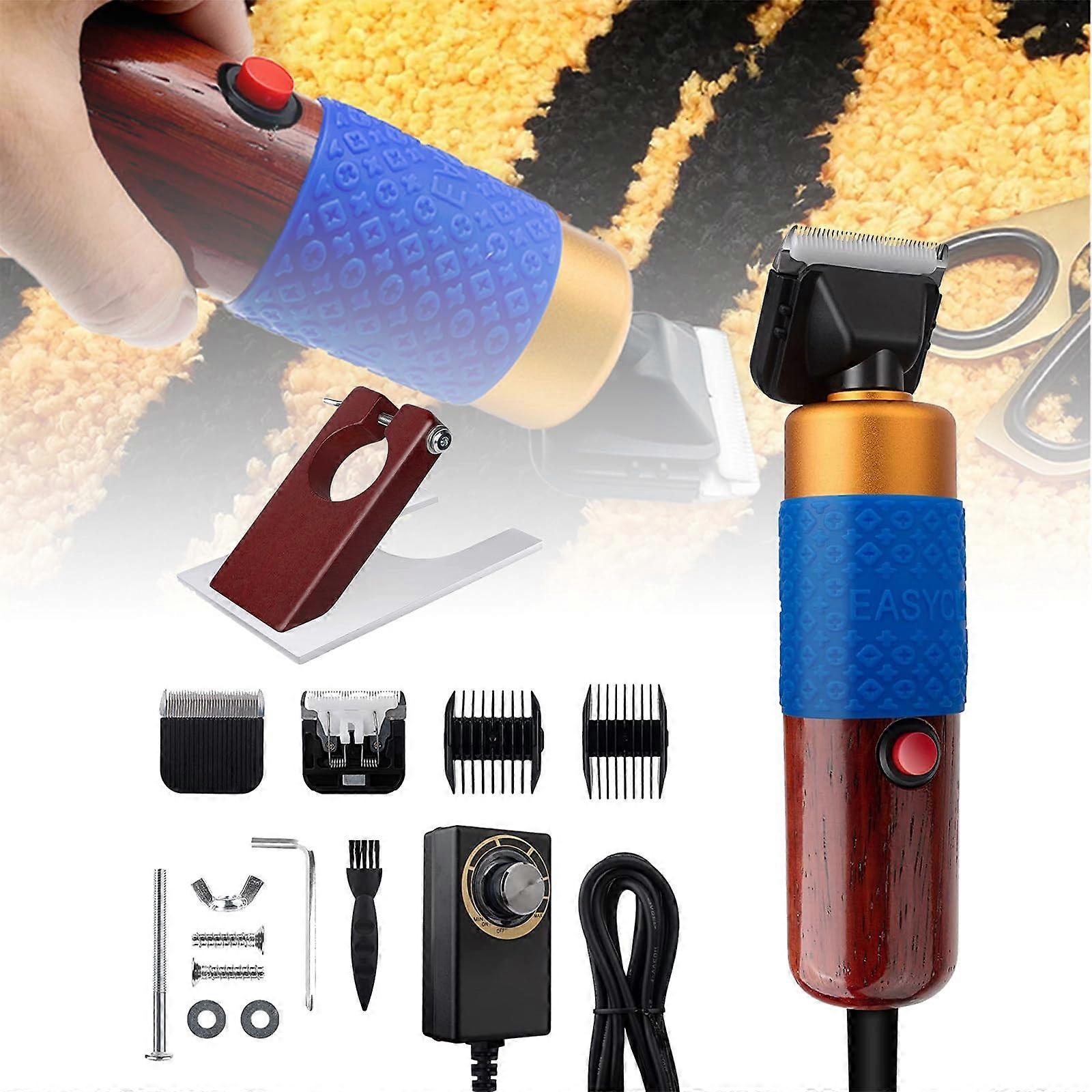 Carpet Trimmer Low Noise, Wooden Shearing Guide, Tufting Gun Rug Making Kit