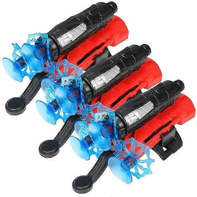 Spider-Man Web Shooter Dart Blaster Gloves Set - Fun Costume Toy for Kids with 3 Launchers