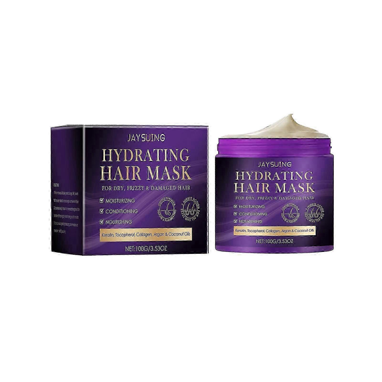 Jaysui Moisturizing Hair Care Mask nourishes the scalp, moisturizes the hair, makes it fluffy, smooth, and shiny