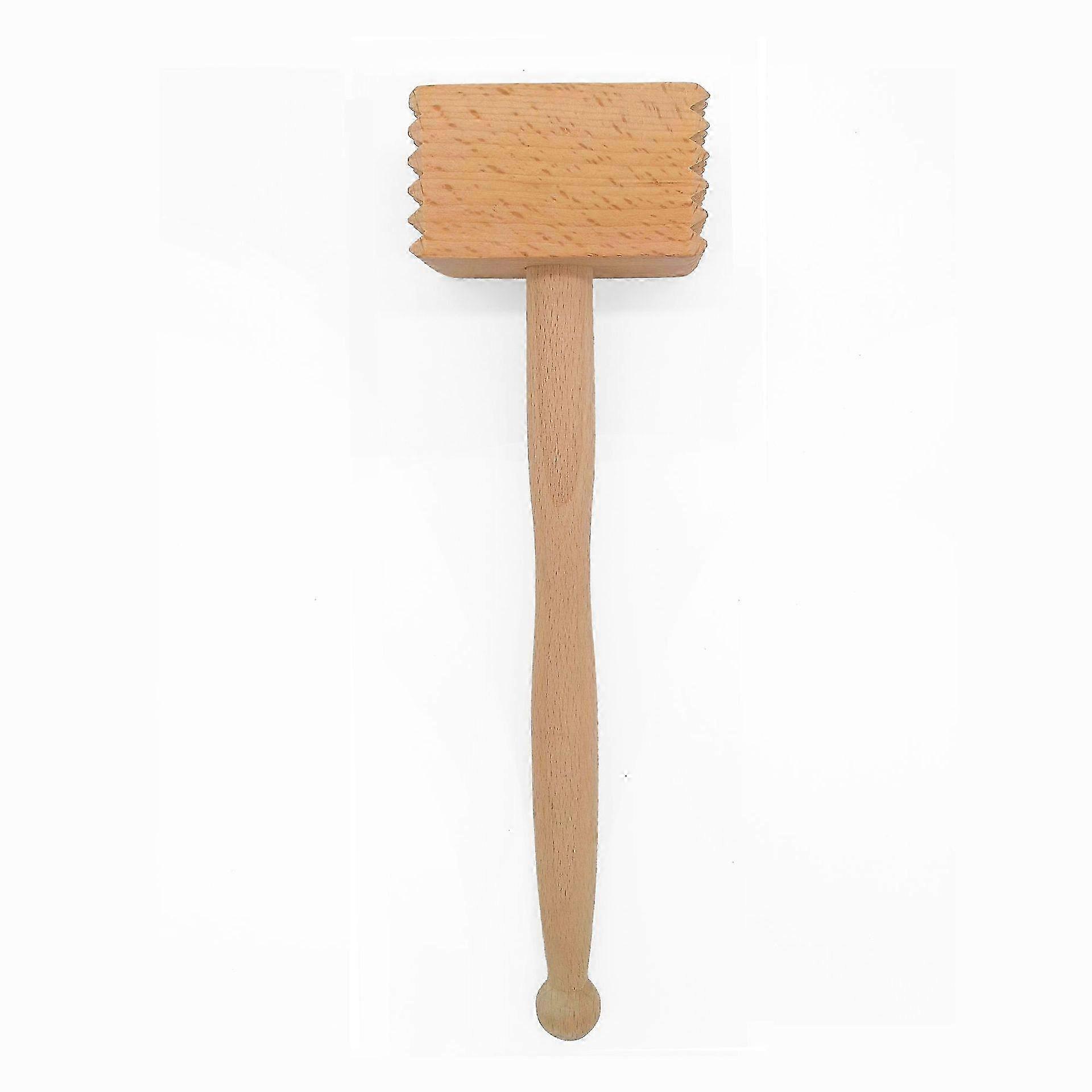 2pcs Beech wood meat hammer 28cm