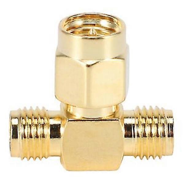 Sma To Two Sma Fe Triple T Rf Adapter Connector 3-Way Splitter New