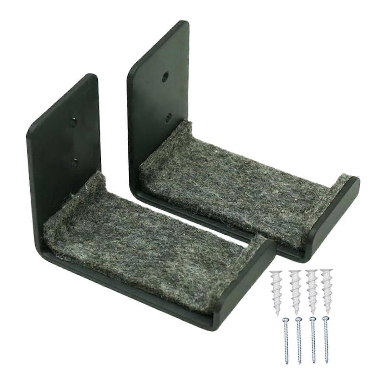 2Pcs Snowboard Wall Mount Display Rack Sturdy Ski Board Holder for Space Saving Storage Compatible with Skis and Ice Skates