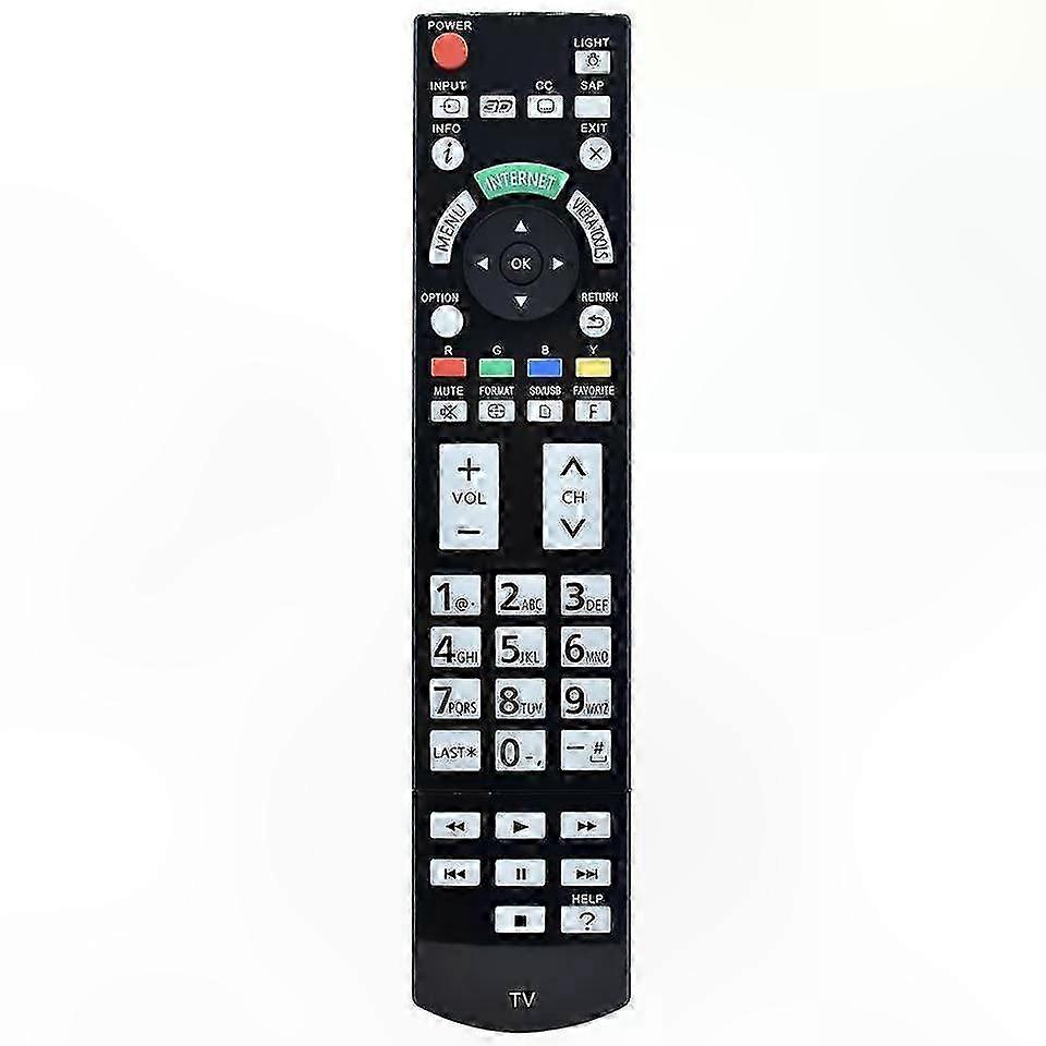 Universal TV Remote Control for TC-L47WT50 TC-L55WT50 TCP60GT50 Models-Compatible Replacement
