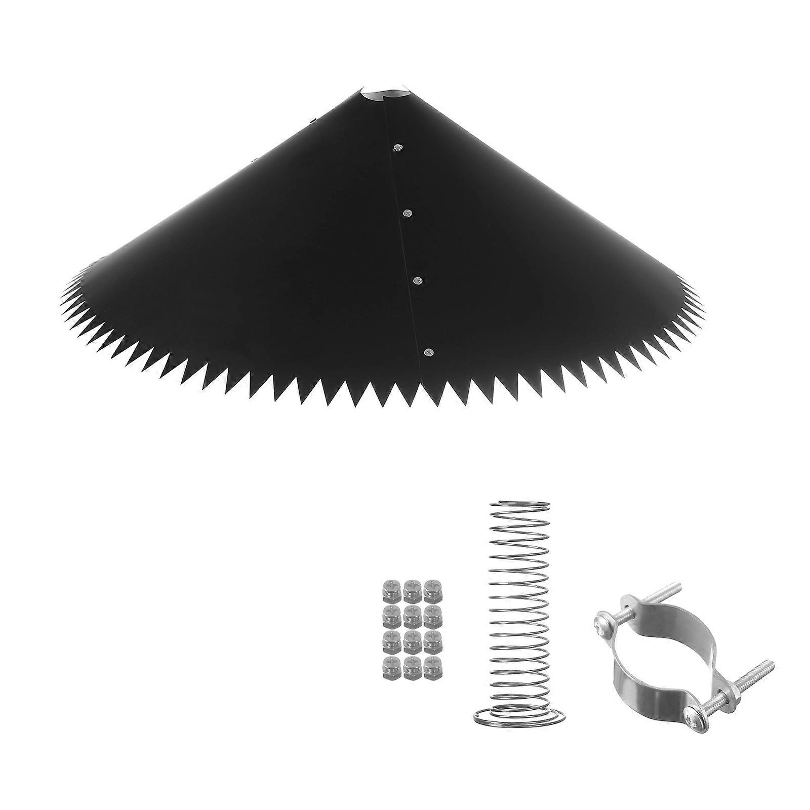 3 Panel Squirrels Baffle Rotating Bird Feeders Shield Outdoor Poles Attachment Bird Feeding Station Shield Guard Covers Multicolor