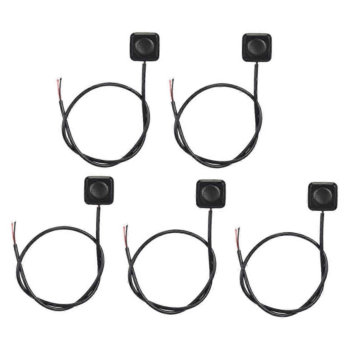 5Pcs Momentary Switch Momentary Push Button ON Off Switch 12V 24V Surface Mount Mini Button Switch