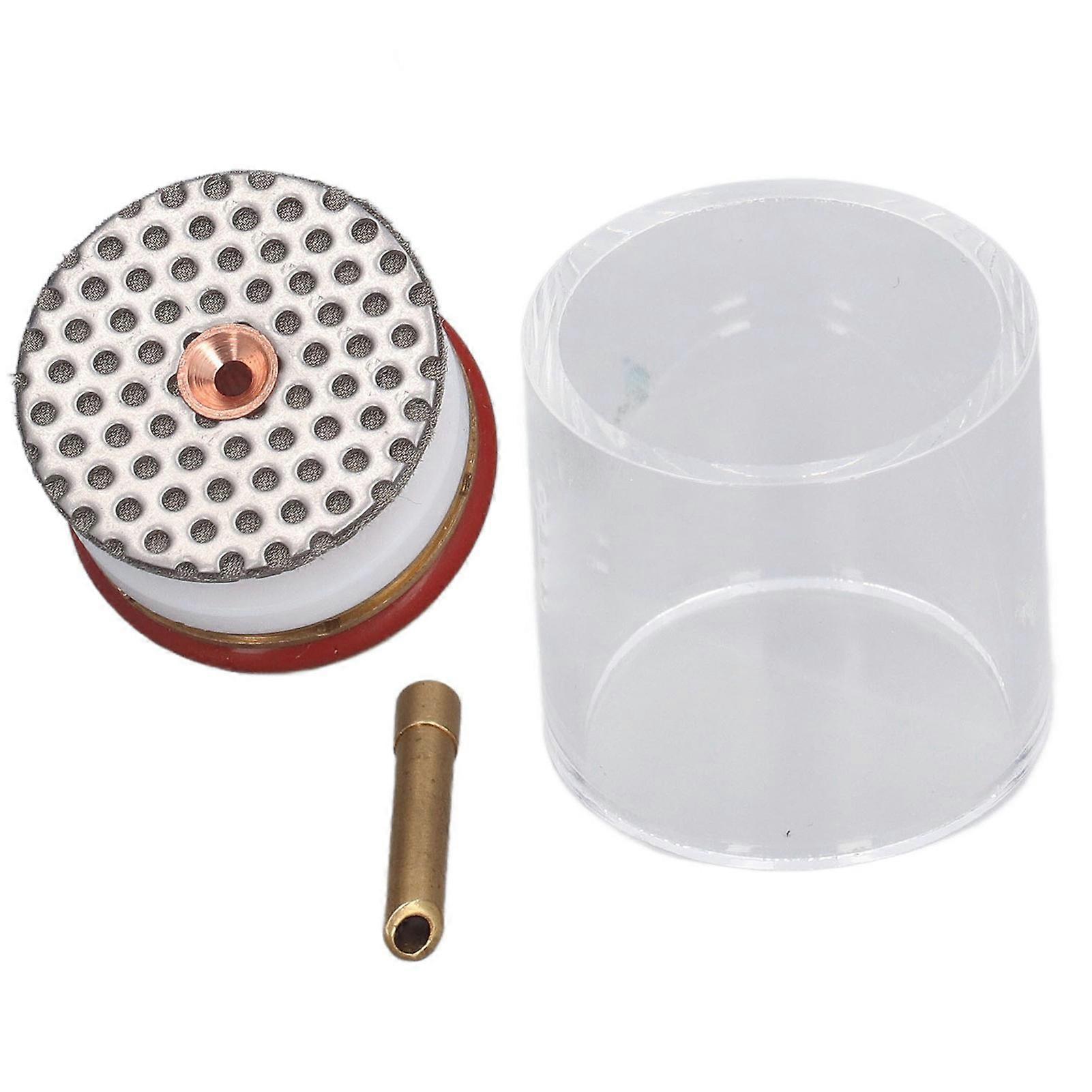 5Pcs/Set TIG Welding Torch Cup Brass Glass Cups Collet Nozzle Kit for WP‑20/25 Argon Welding Gun