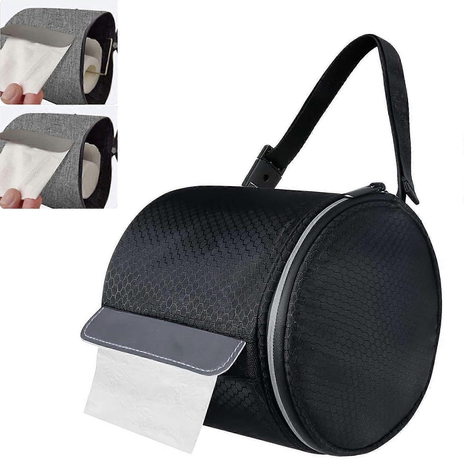 Portable Toilet Paper Holder Hanging Style Waterproof Foldable Roll Bag Adjustable Strap For Wall Car Camping