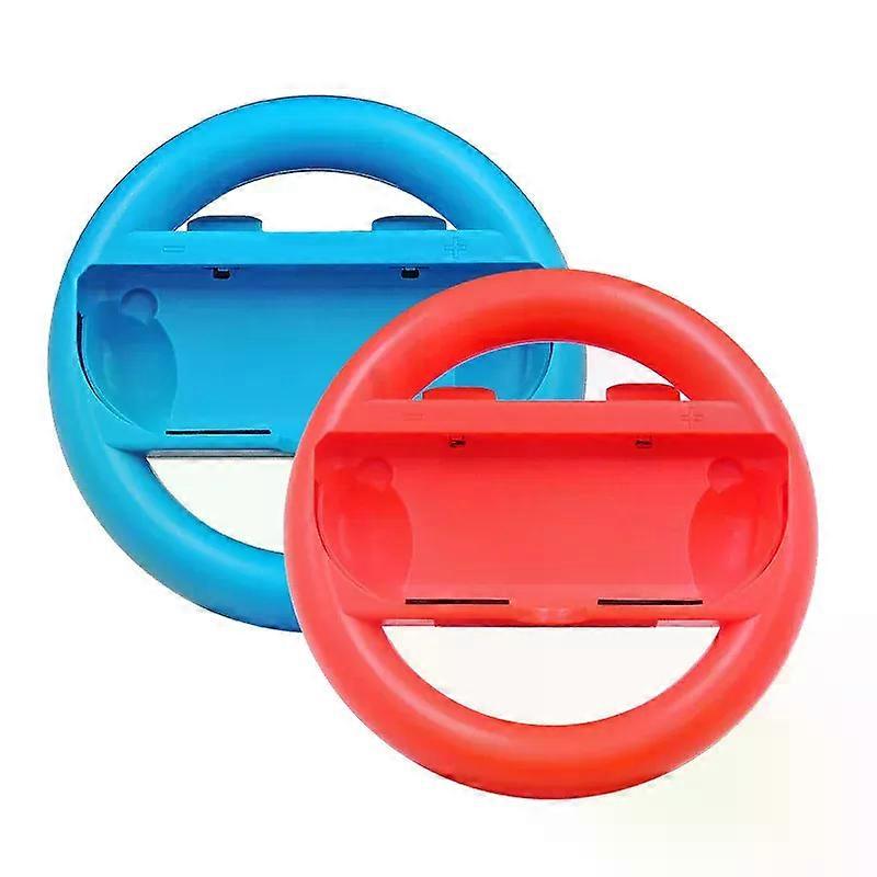 2PCS Game Steering Wheel Controller Handle Holder Grip JoyCon Controller Gamepad Nintendo N-Switch Game Console Accessories