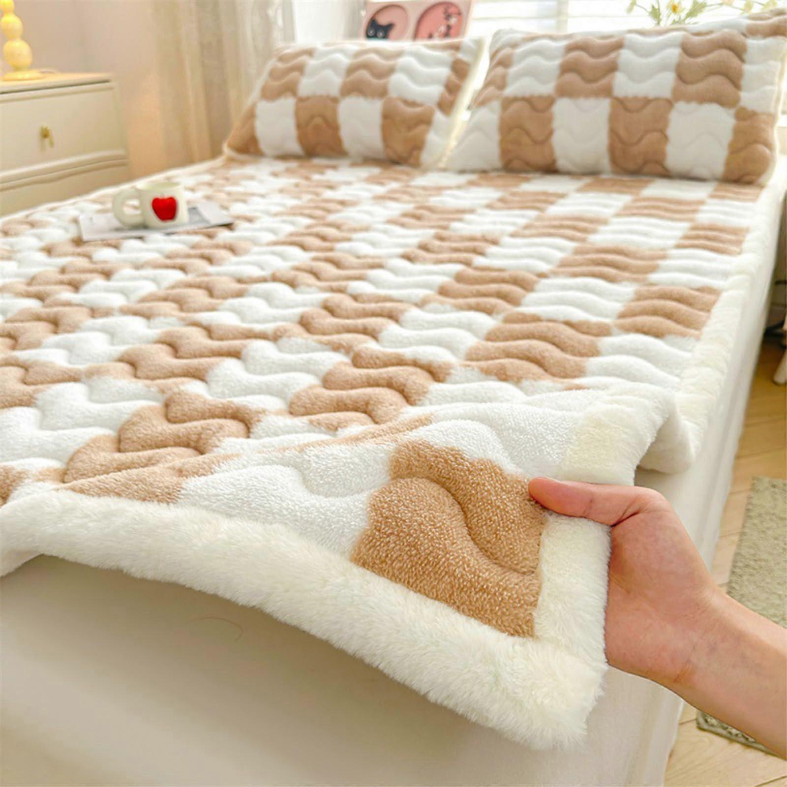 Floor Mattress 120x200cm, Thickened Fluffy Futon, Portable RollUp Foldable Sleeping Bed Pad for Home and Camping