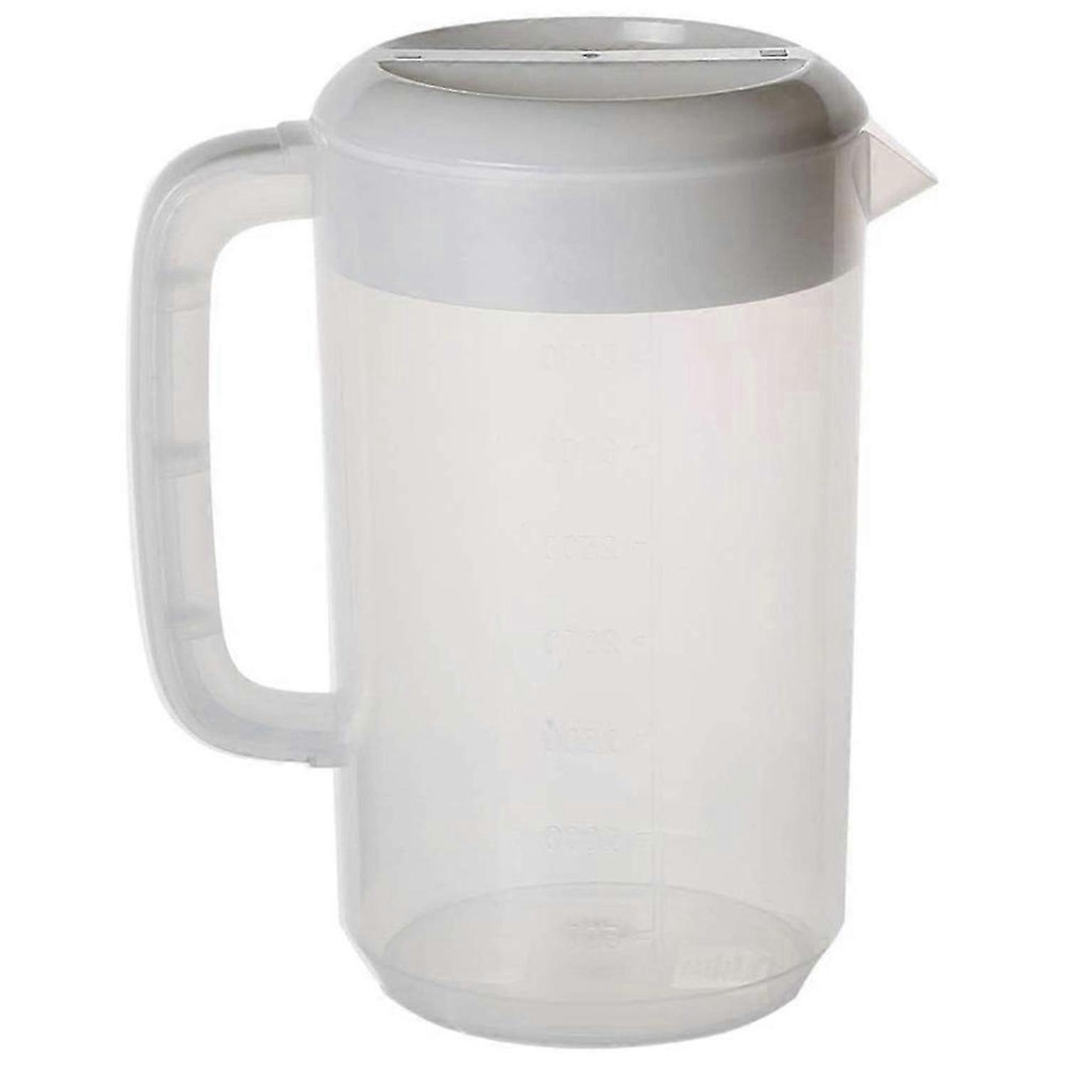Plastic Kettle with Handle, Used for Hot and Cold Water,2.5L (White)