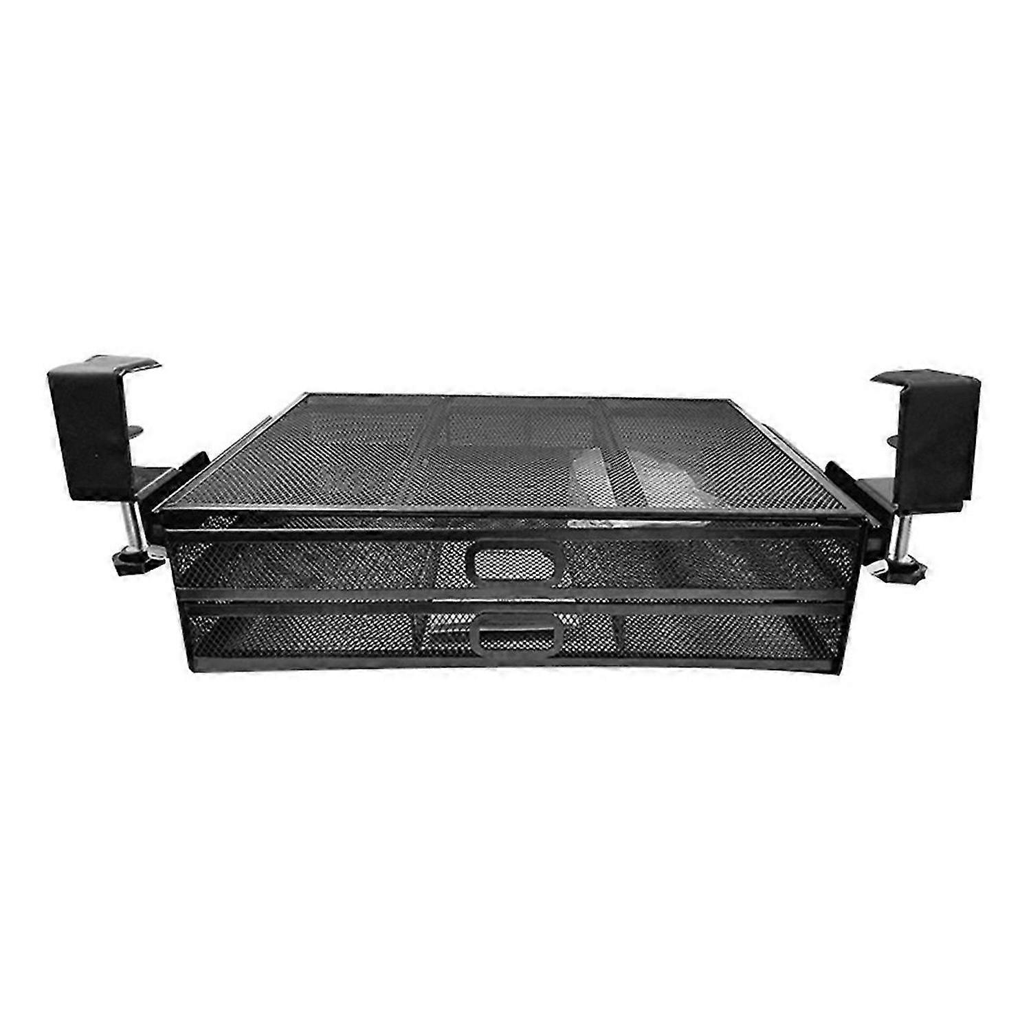 Under Desk Drawer Organizer No Drilling 2 Slide Out Drawer