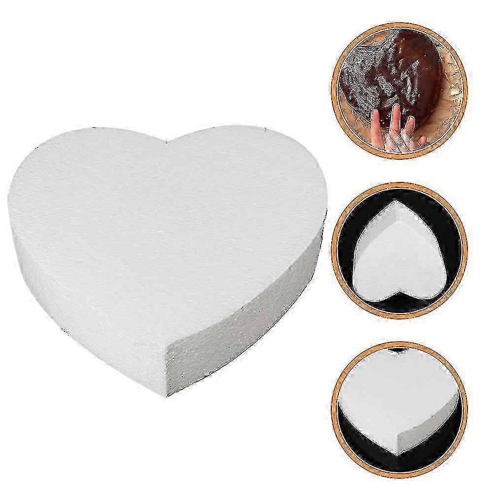 Styrofoam Heart Shape for Royal Icing Practice 2025