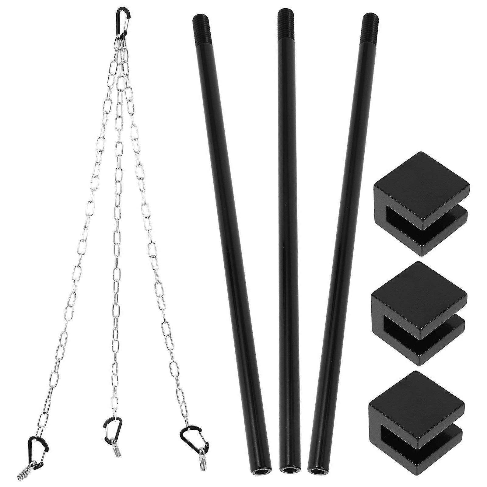 Aluminum Alloy Grill Pan Bracket for Barbecue Use 1Set Stable Holder