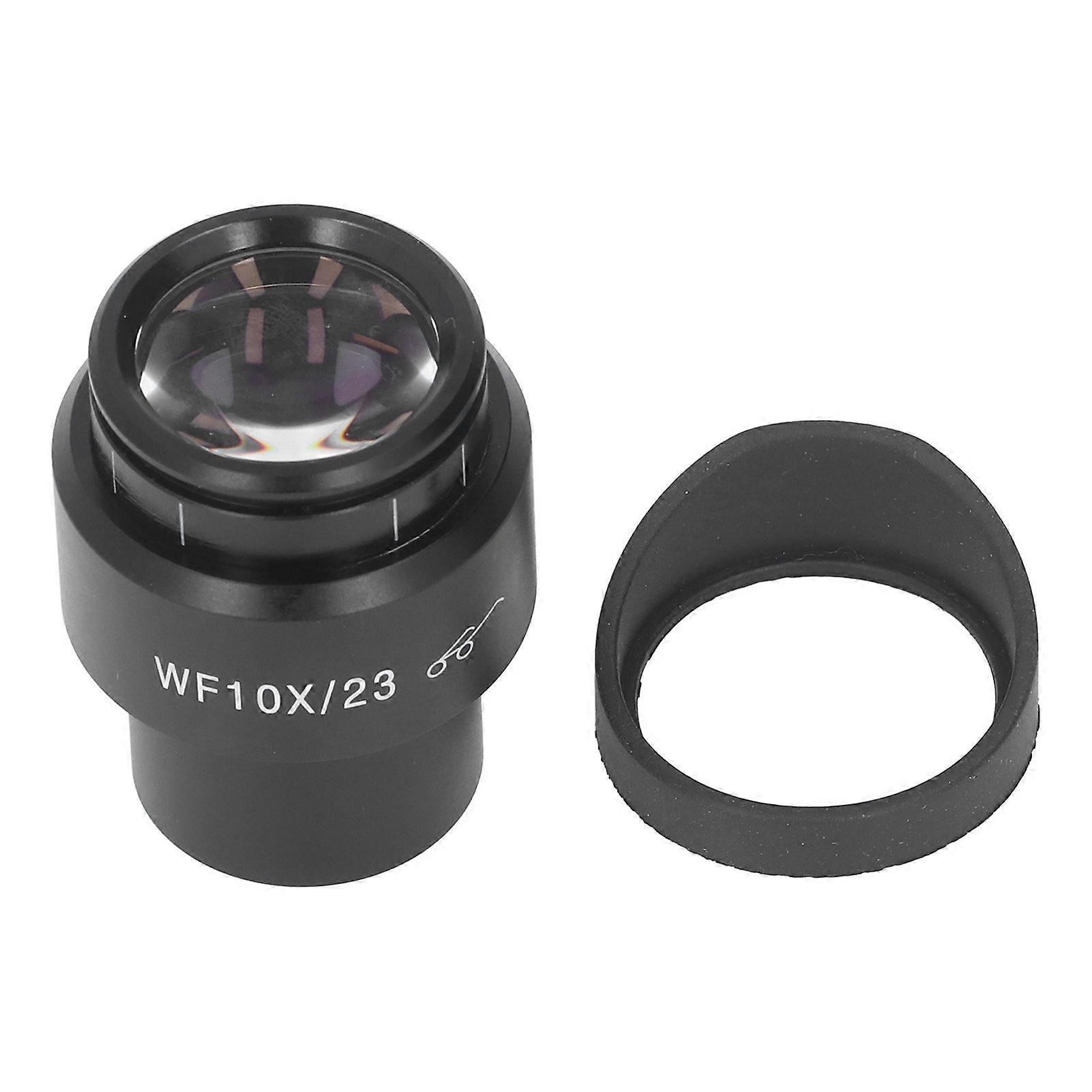 30mm Interface Microscope Lens Wide Angle WF10X/23 Diopter Adjustable Eyepiece with Sheath