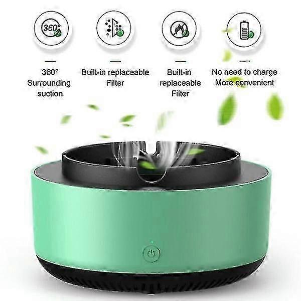 Smokeless Ashtray - Built-in air purifier White