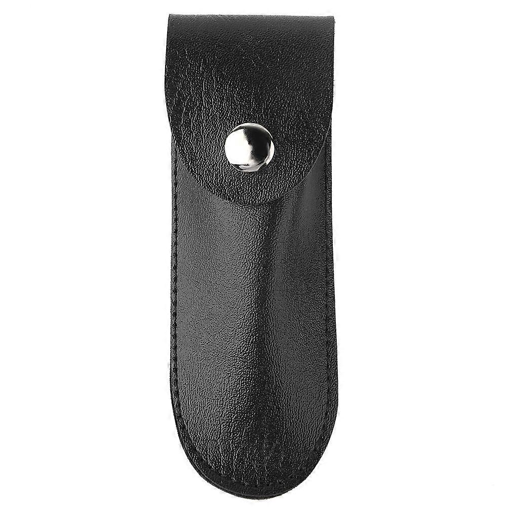 New Bottle Opener Leather Case Small Leather Bag Leather Wine Knife Set Wine Tool PU Bag(Black)