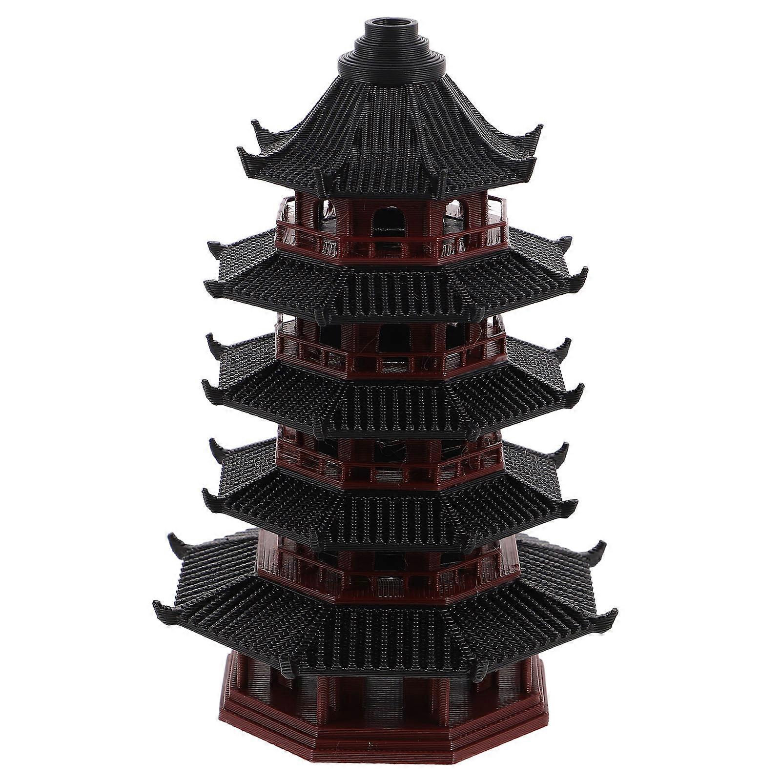 Miniature Model for Desktop Aquarium Decor 1 Piece Plastic Brown