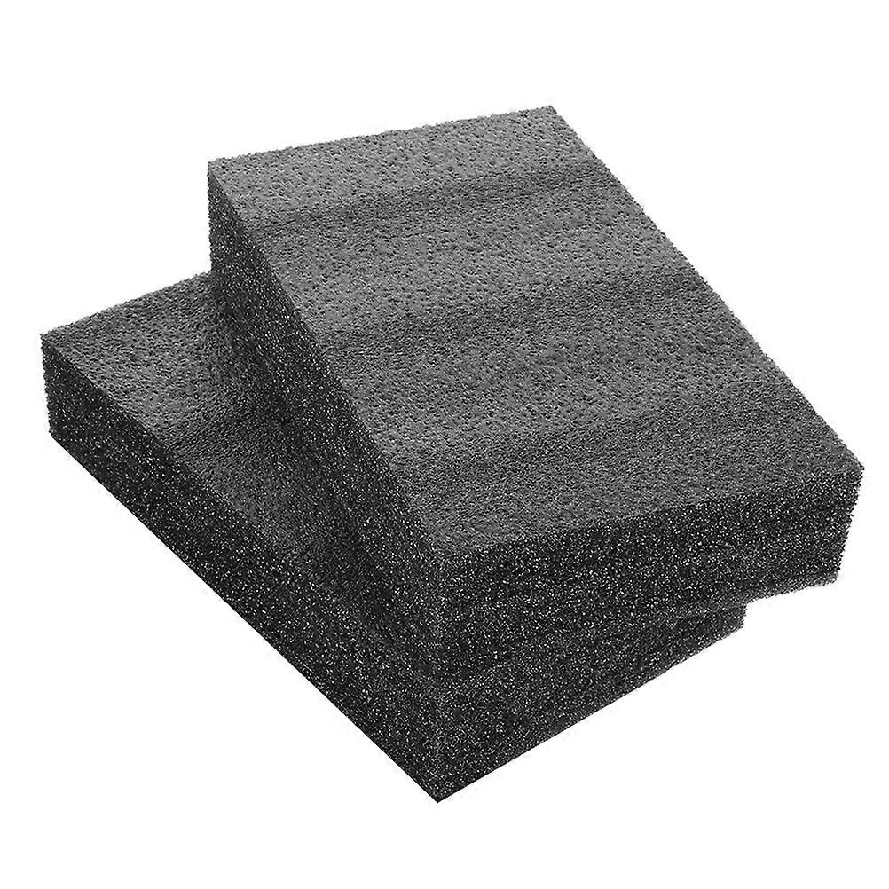 Black Cutting Foam For Crafts 25.00X15.00X5.00CM Tool Box Shock Resistant 2Pack