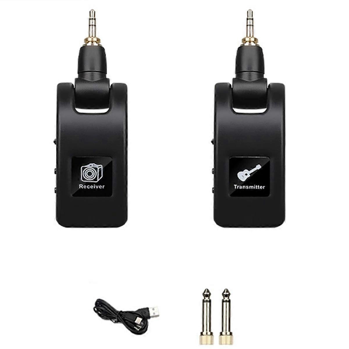 2.4G UHF Wireless Microphone Adapter XLR Transmitter and Receiver for Dynamic Microphone Guitar Aud