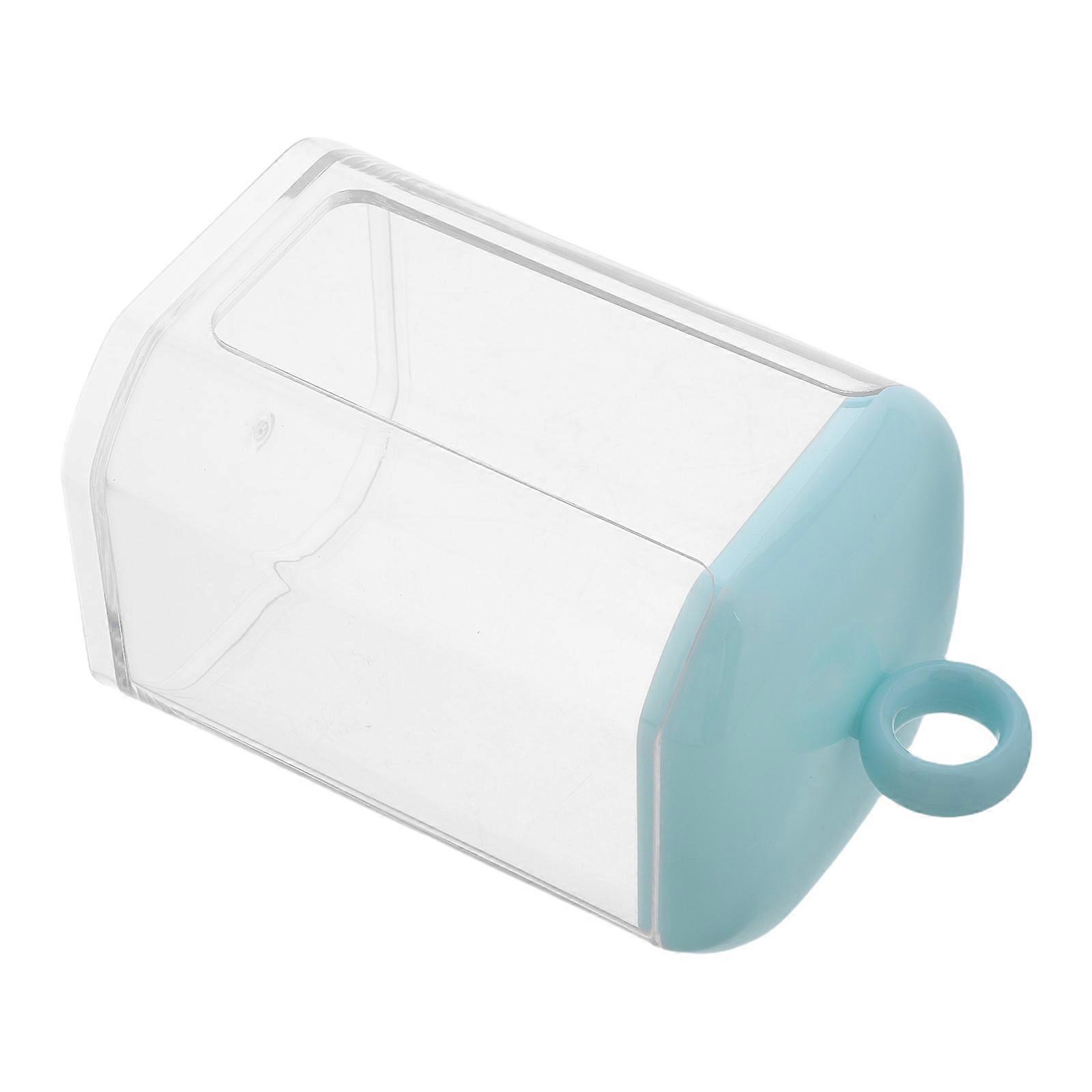 Cotton Swab Holder Desktop Storage Jar for Makeup with Lid