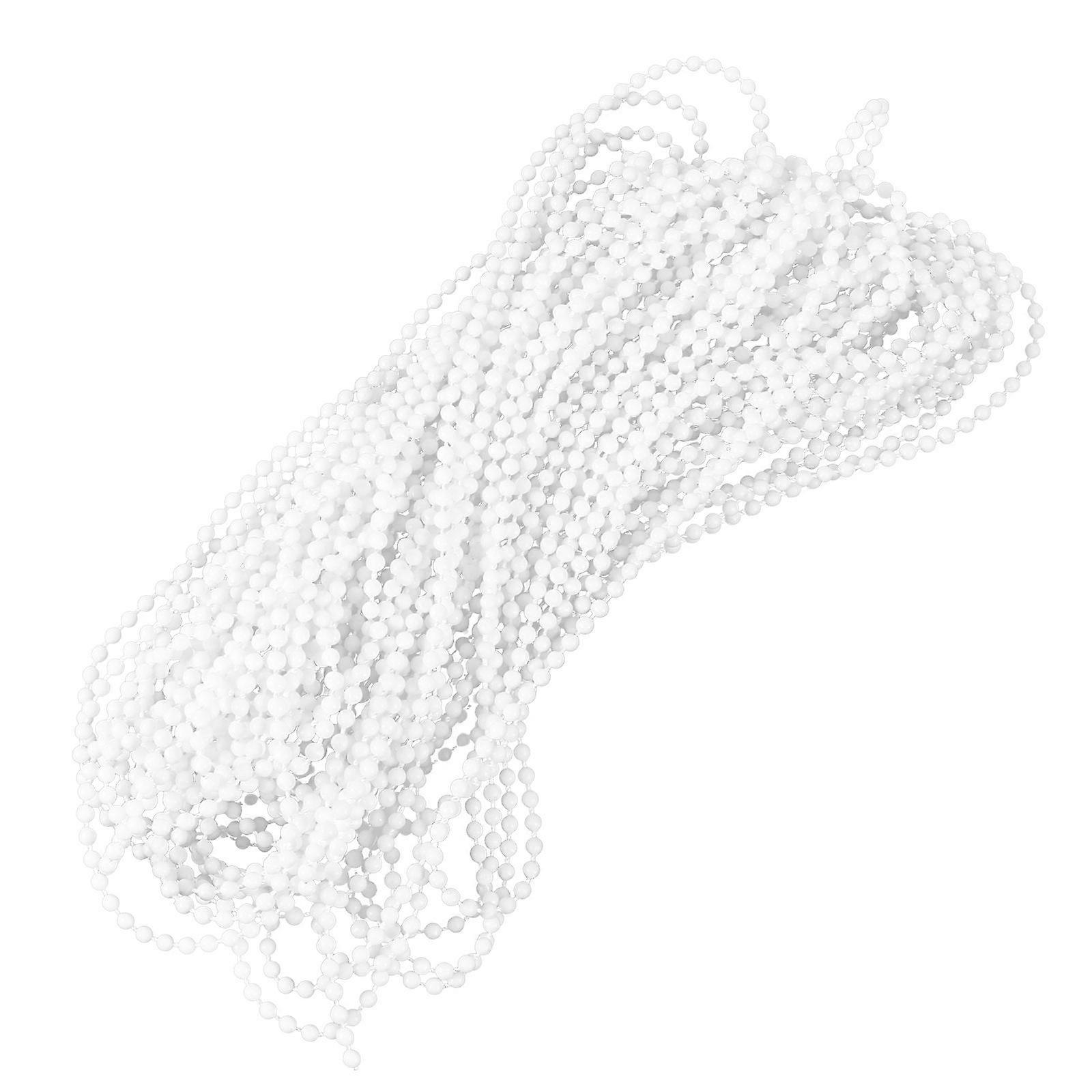 Roller Blind Cord Pearl Garland String Chain for Blind Accessories White Pom Decorative 1roll