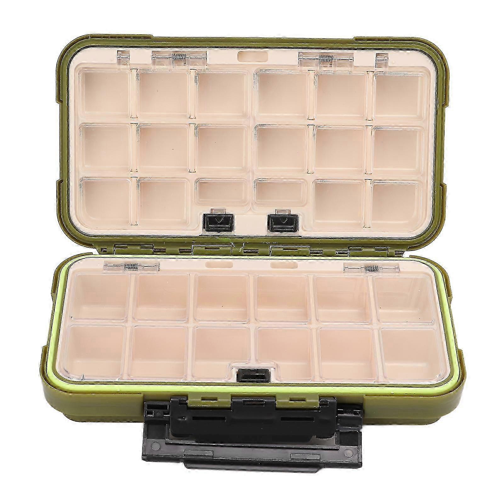 Fishing Box Lever Type Side Lock Sliding Design Movable Inserts Storage Accessories for Fisherman