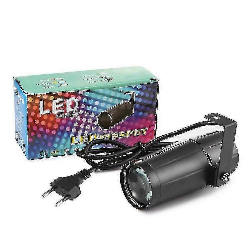 LED-spotlight 3w 7 färger Pinspot scen ljuseffekt med stativ för semester bakgrundsljus heminredning