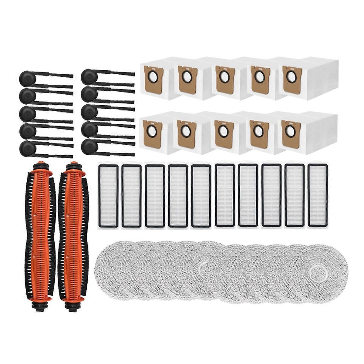 42 Pcs for M40S/OV31CN Sweeping Machine Accessories Main Side Brush Mop Filter Dust Bags