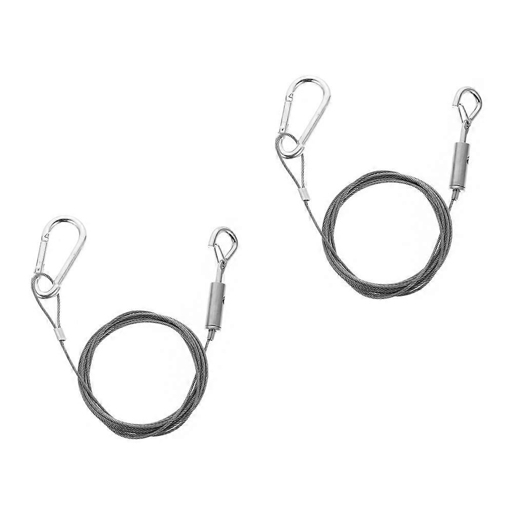 Stainless Steel Hanging Wire Rope for Lamp Frame Hanger 2Pcs Heavy Duty