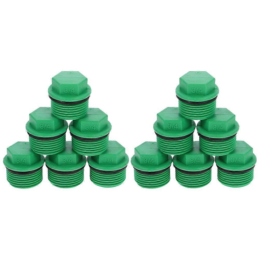 Garden Hose End Caps Hose Plugs for Secure Connection 80Pcs Green Ppr
