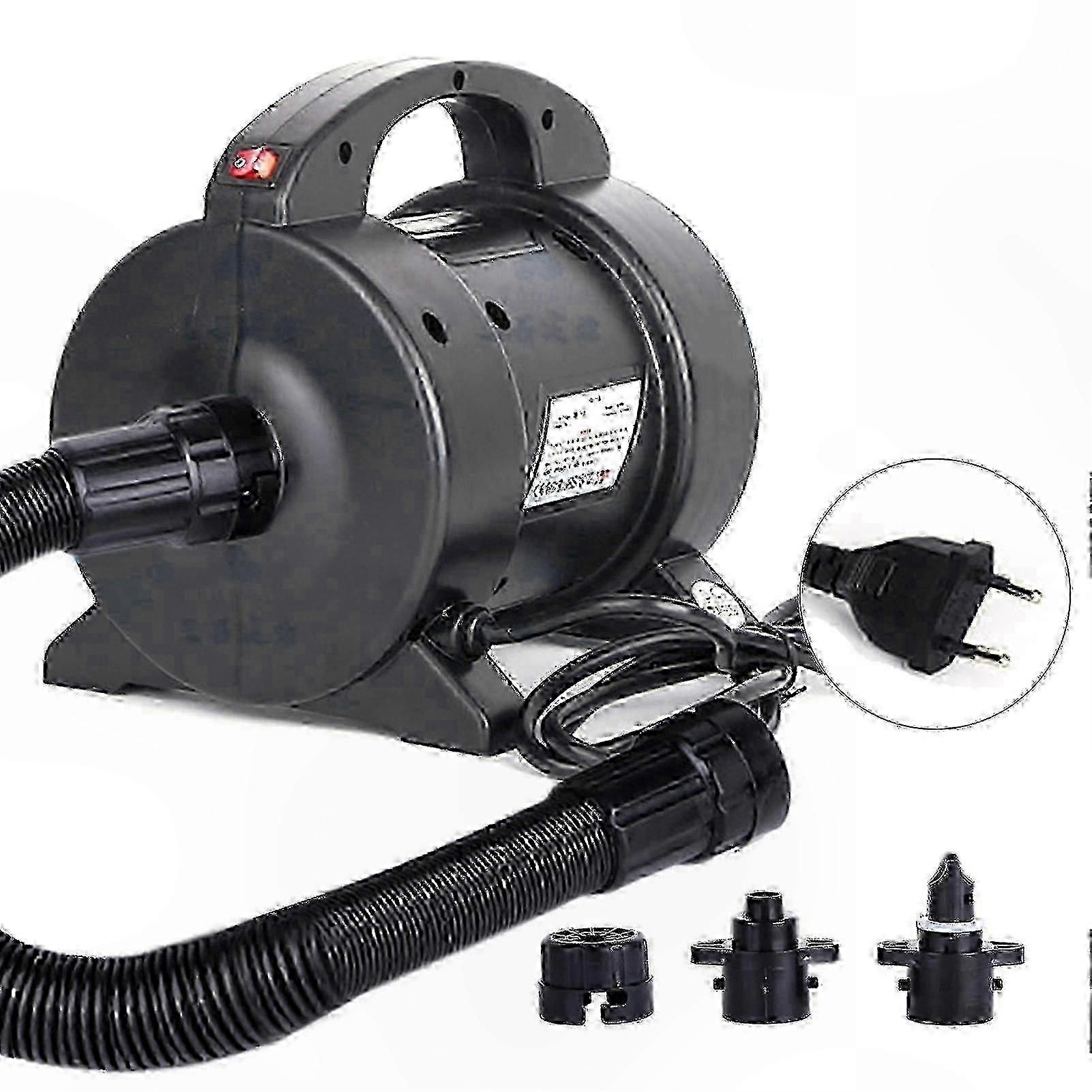 Portable Electric Air Pump With 2 Nozzles For Quick Inflation And Deflation Of Mattress Raft And Boat 1600W High Power Pump