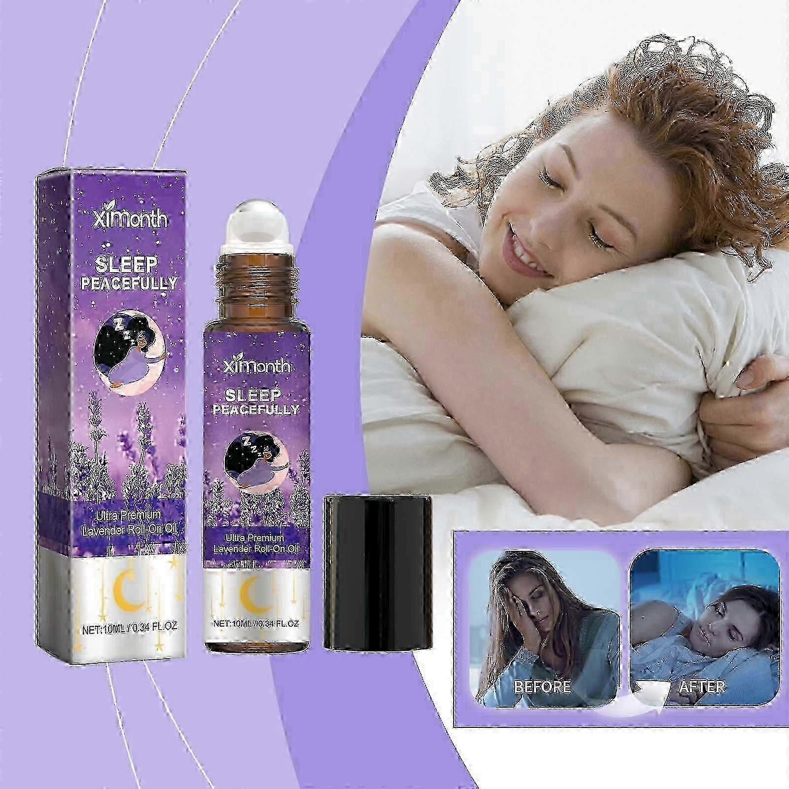 Sleep Oil Roll On Sleep Oil Blend With Oils For Restful Sleep And With Lavender Oil Stress Ease Aromather 3 Pcs 2025