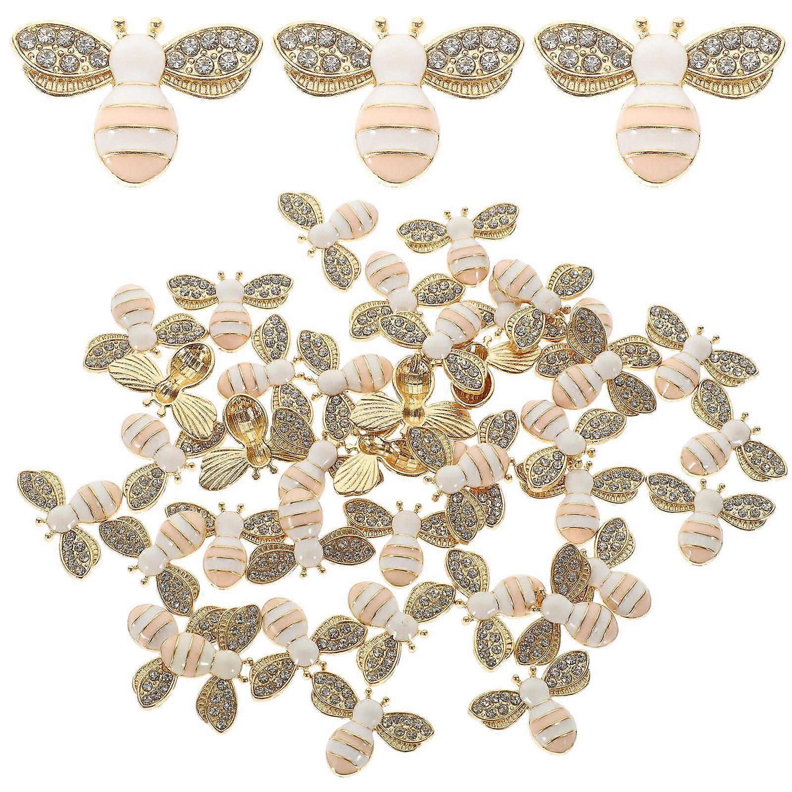Delicate Bee Charms Bee Alloy Charms for Decoration 120Pcs DIY Kit