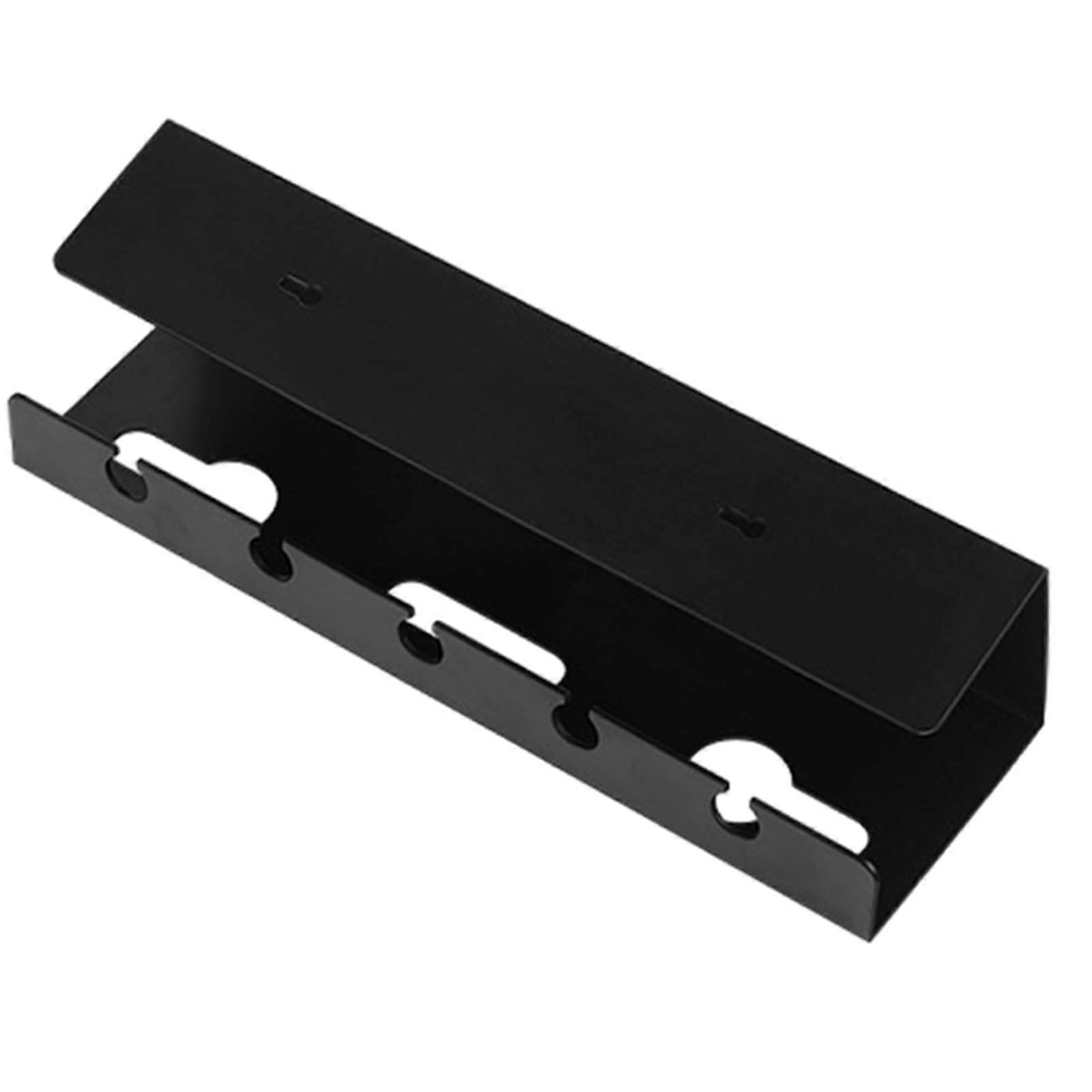 Under Desk Cord Organizer Adhesive Wire Management No Screw Socket Strip Stand For TV Cabinet Gaming Desk Black