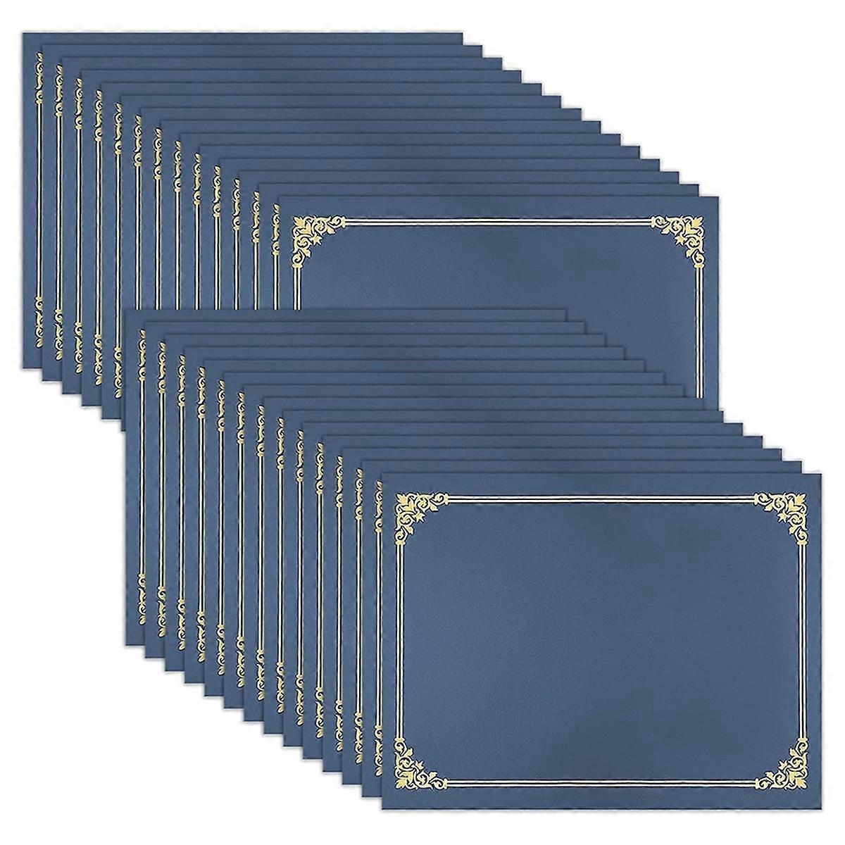 30 Pack Certificate Holders, Diploma Covers Gold Foil Border