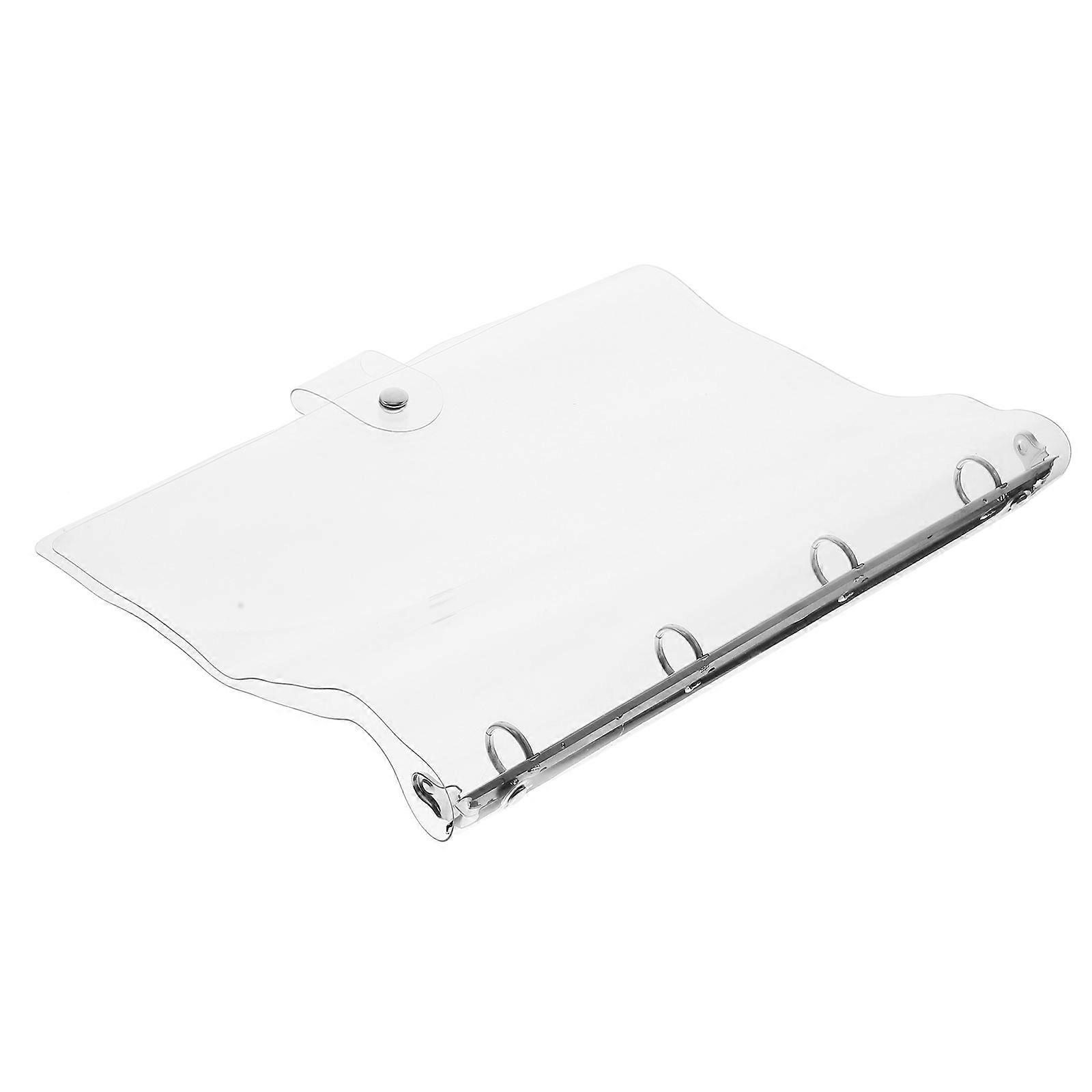 A4 Binder Notebook Shell for Organizing 4Pcs Clear Plastic Scrapbook Covers