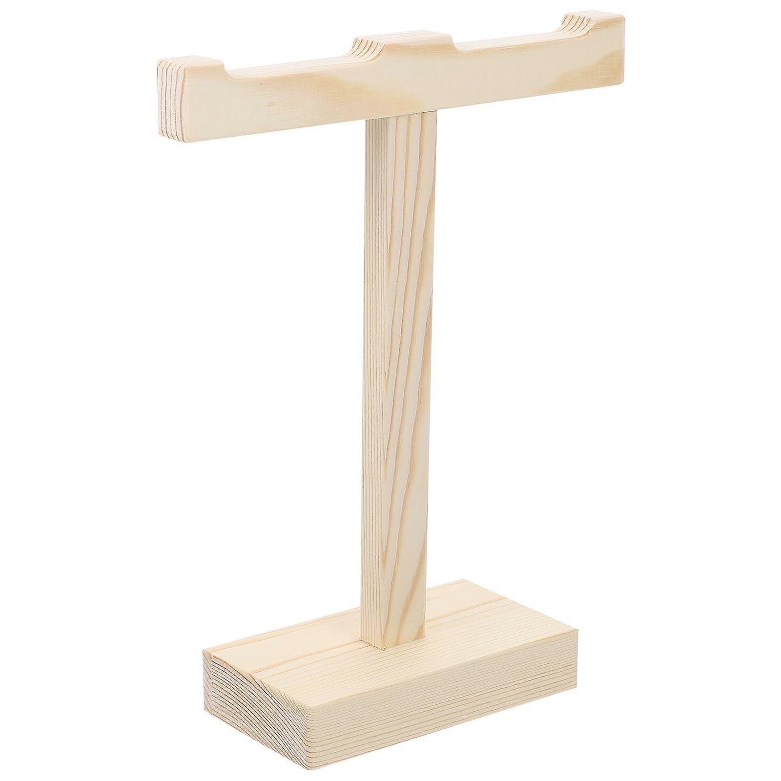 Headphone Holder Solid Wood Headset Display Rack for Storage Use