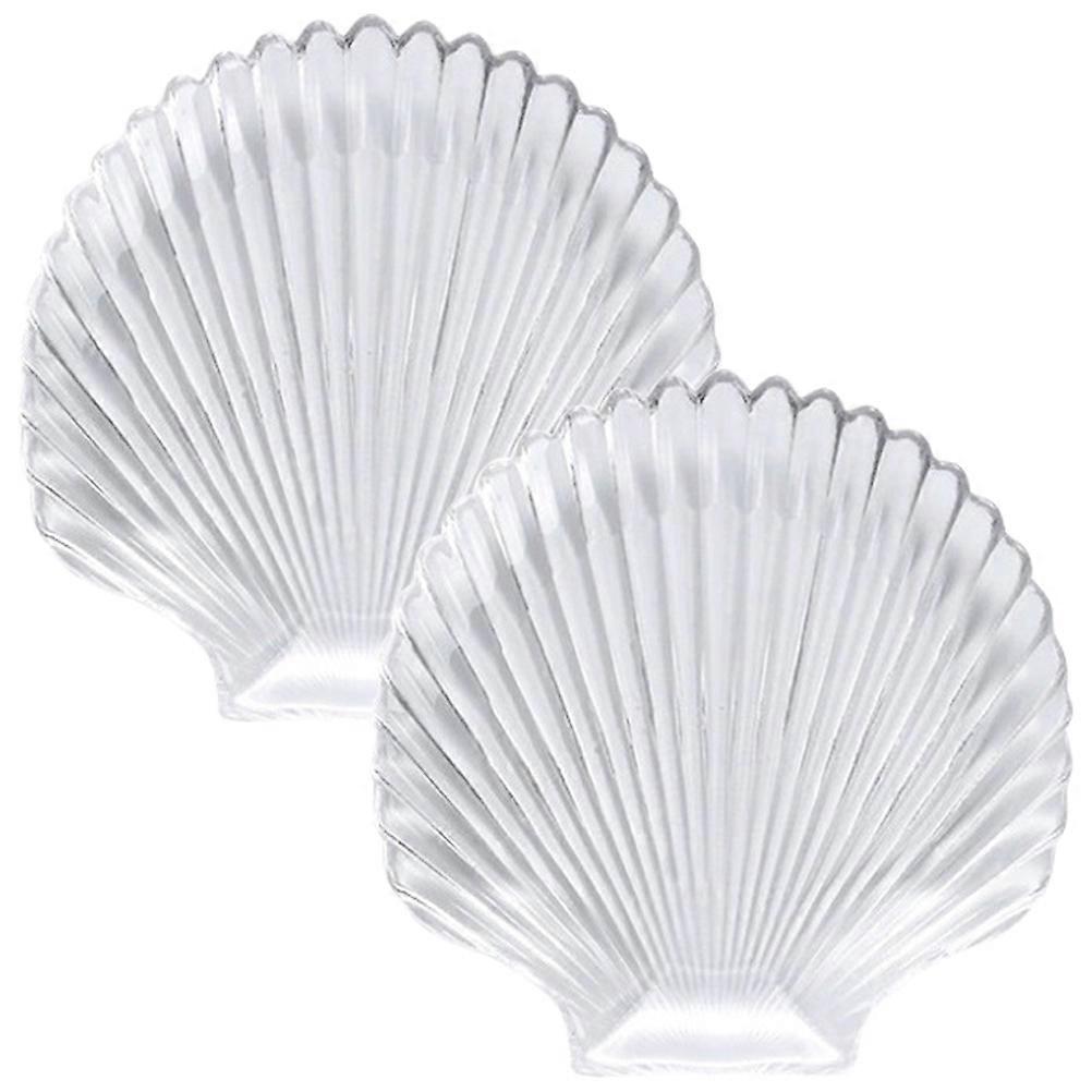 Transparent Snack Dish Fruit Tray for 6Pcs Food Display Serving Plate