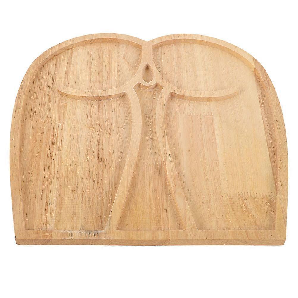 Wooden Serving Tray with Creative Shape for Home Use 1 Piece