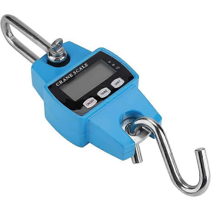 Crane Scale - Mini Portable Digital Scale LCD Electronic Game Scale Crane Scale with 300kg Scale with Hook for Travel Suitcase Fishing Hunting Outdoo