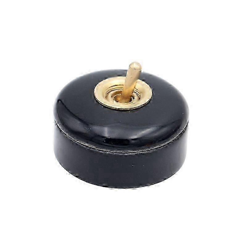 AC 250V Vintage Ceramic Toggle Switch Brass Lever Rocker Retro ON OFF Wall Switch Classical Lamp Switch-Yvan