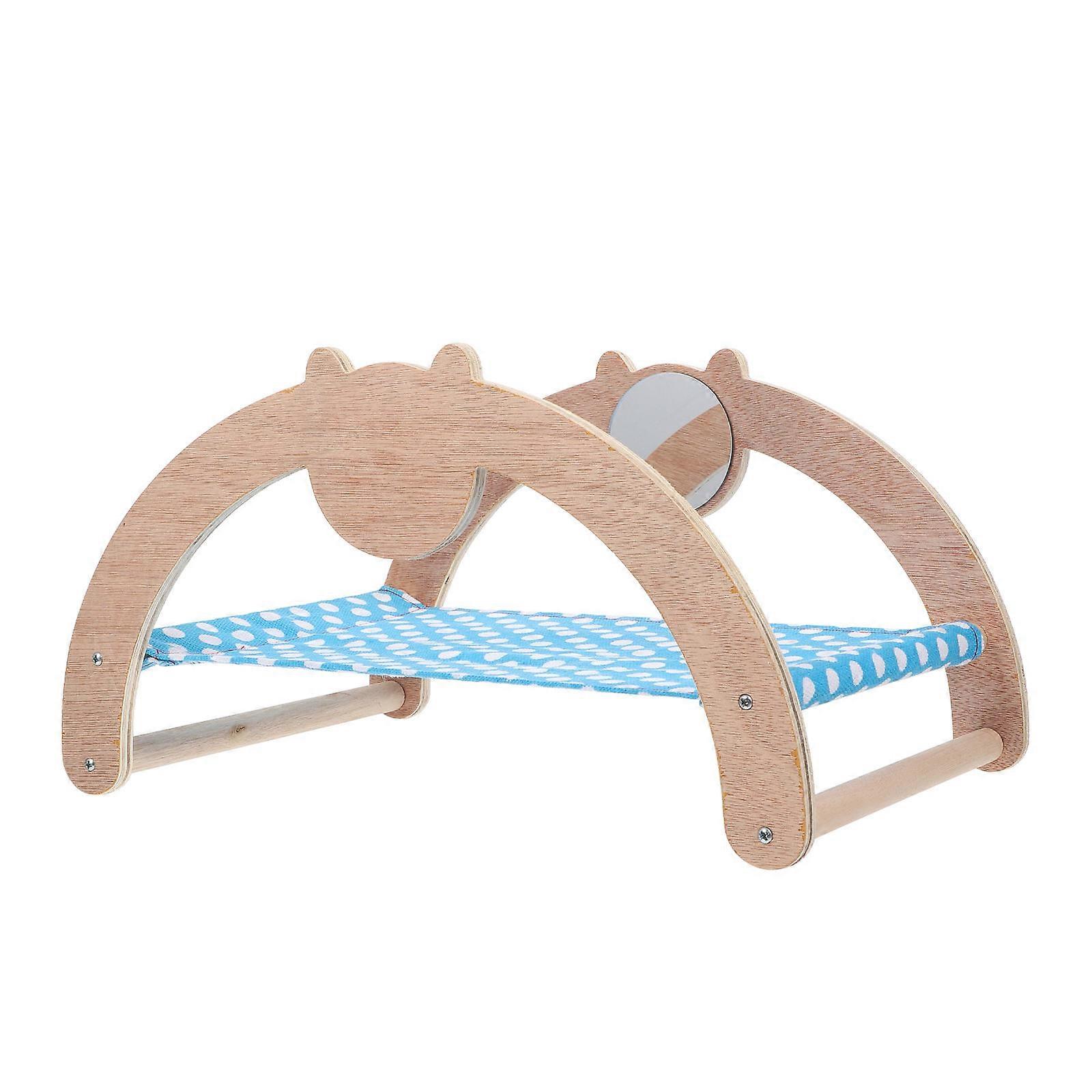 Wooden Hamster Elevated Bed Featuring Pet Cot