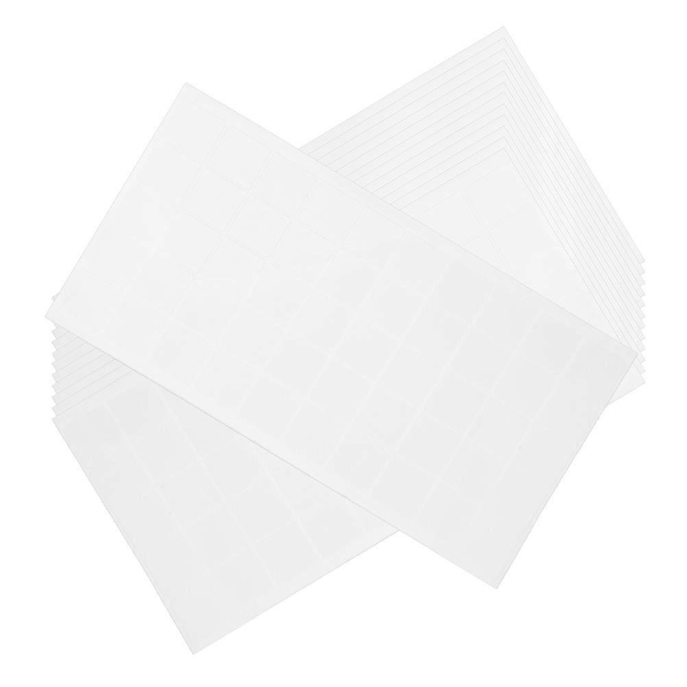 Strong Adhesion Double Sided Tape Clear Paint Wall Adhesive 200 Pcs for Photos Posters and Scrapbooks 3.30X3.30X0.10CM Removable
