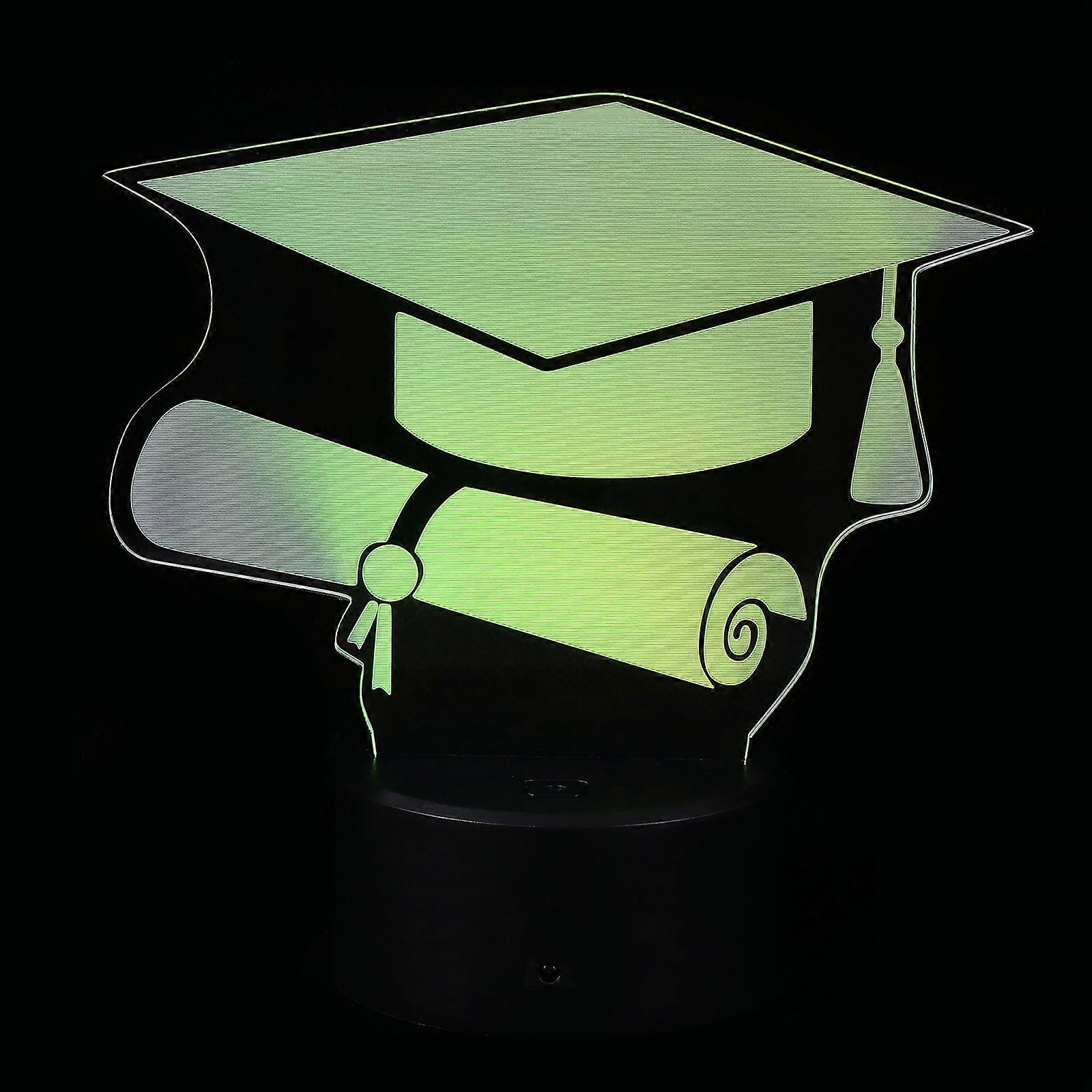 Creative Night Lamp Graduation Cap LED Light 2Sets