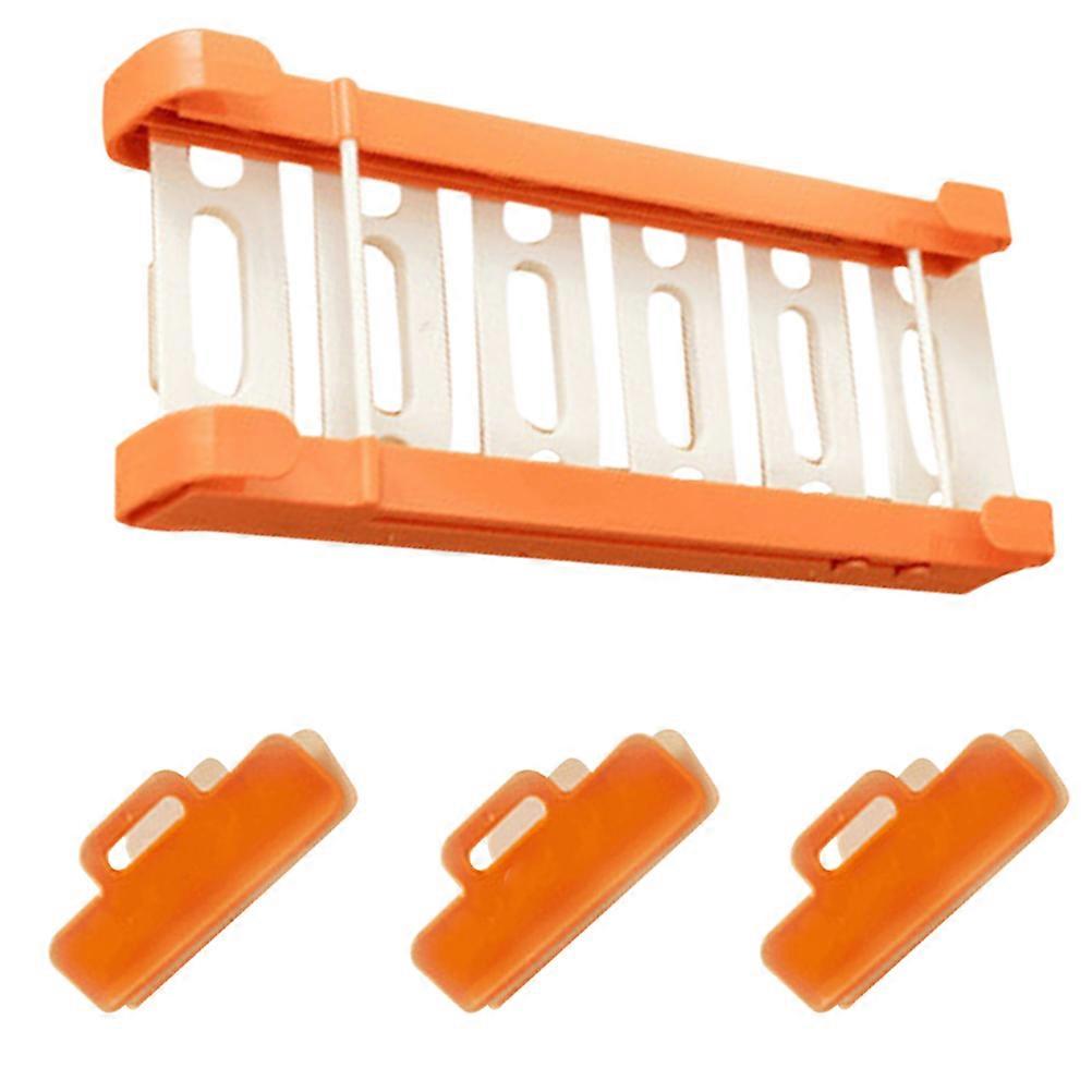 Food Grade Sealed Bag Hanging Rack Storage Rail for Cabinet Use with Clip 31X11Cm Tough Material 1 Set