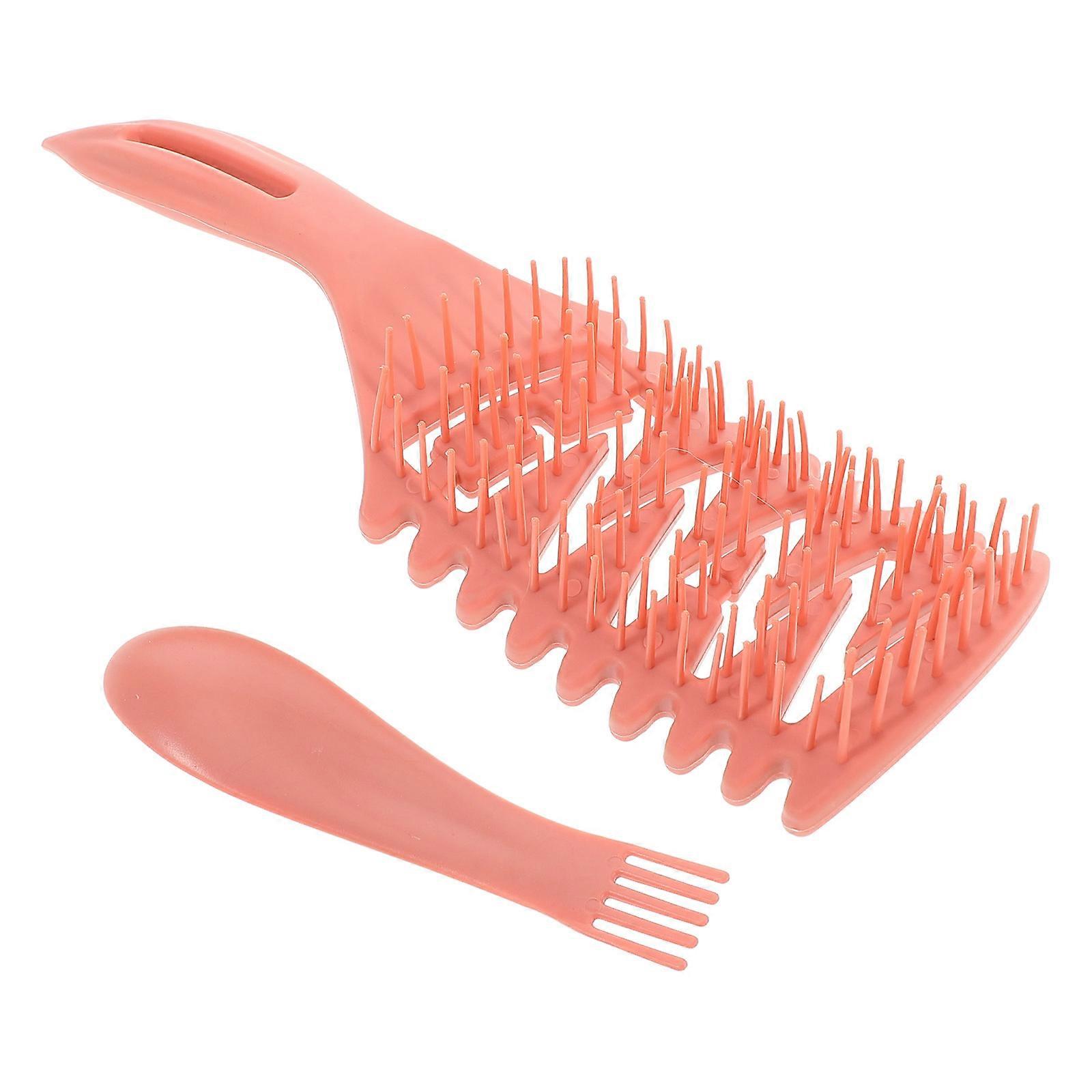 Teasing Comb For Fine Hair And Scalp Comb For Dandruff Removal Hair Styling Combs Watermelon Red Precision Tail Design 4Pcs
